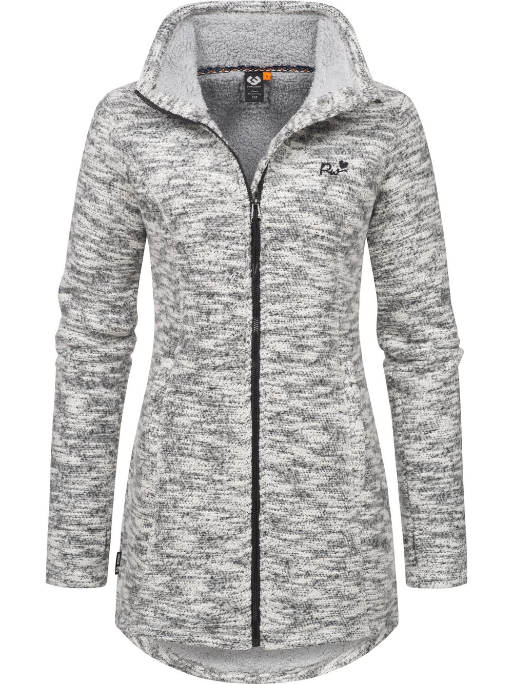 Ragwear Strickjacke Damen Baumwolle grau meliert, XS