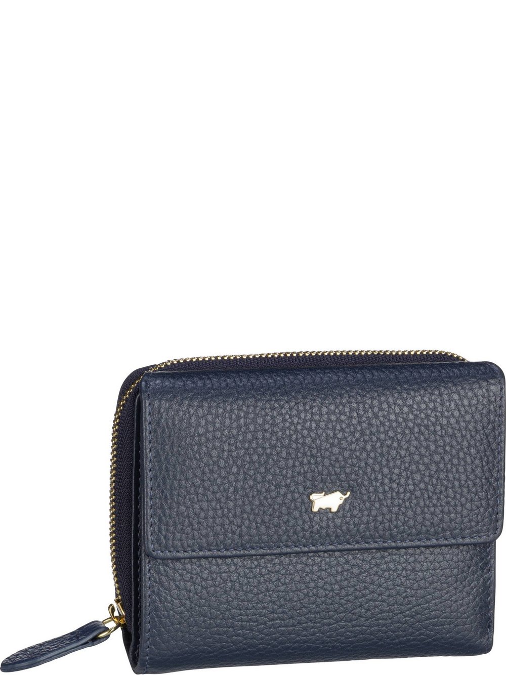 Braun Büffel Geldbörse Damen Leder blau, ONE SIZE