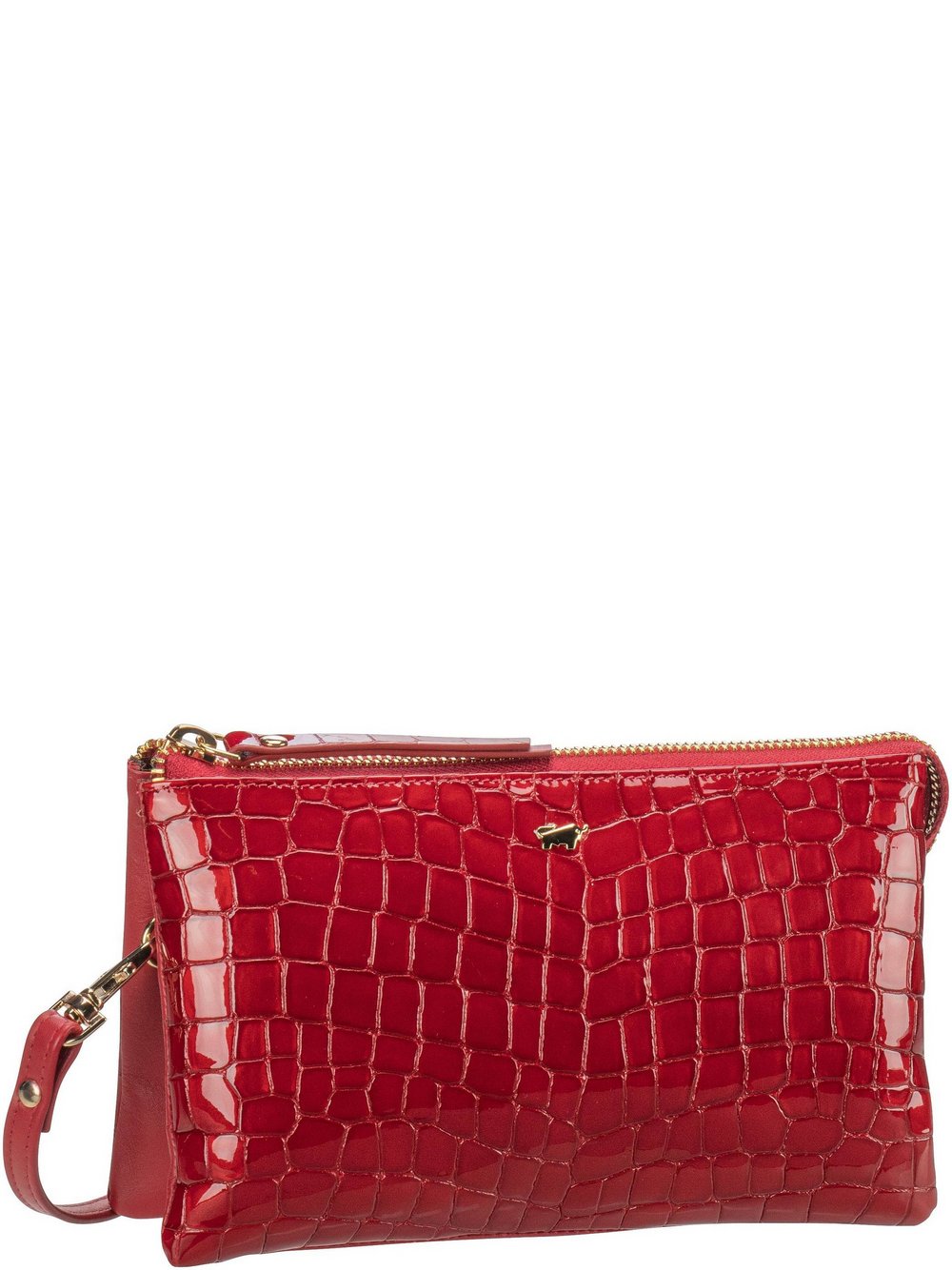 Thumbnail - Braun Büffel Umhängetasche Damen Leder rot, ONE SIZE
