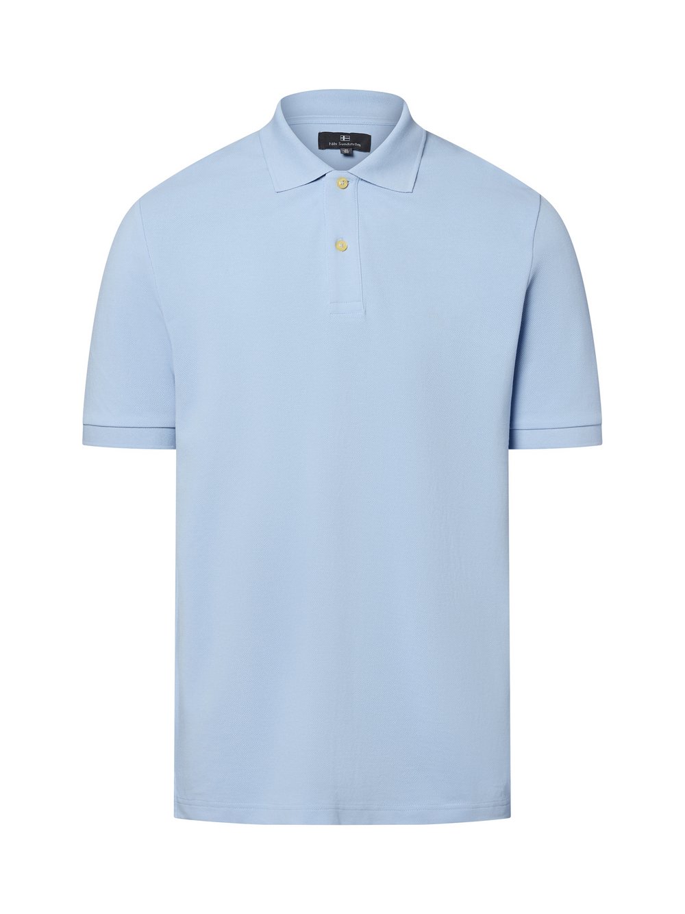Nils Sundström Poloshirt Herren Baumwolle blau, S