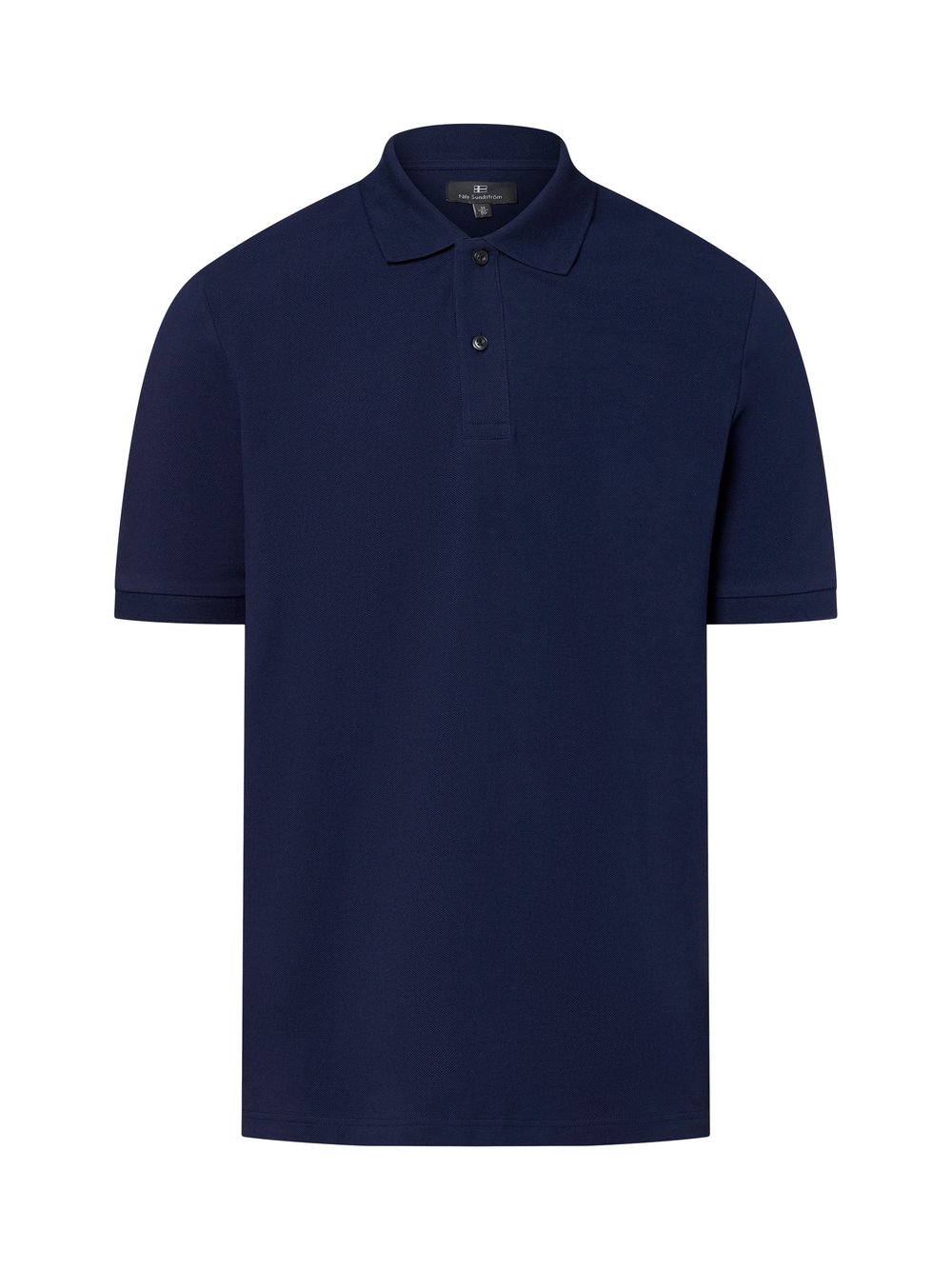 Nils Sundström Poloshirt Herren Baumwolle blau, XXL