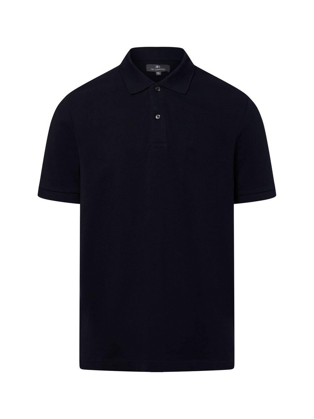 Nils Sundström Poloshirt Herren Baumwolle blau, L