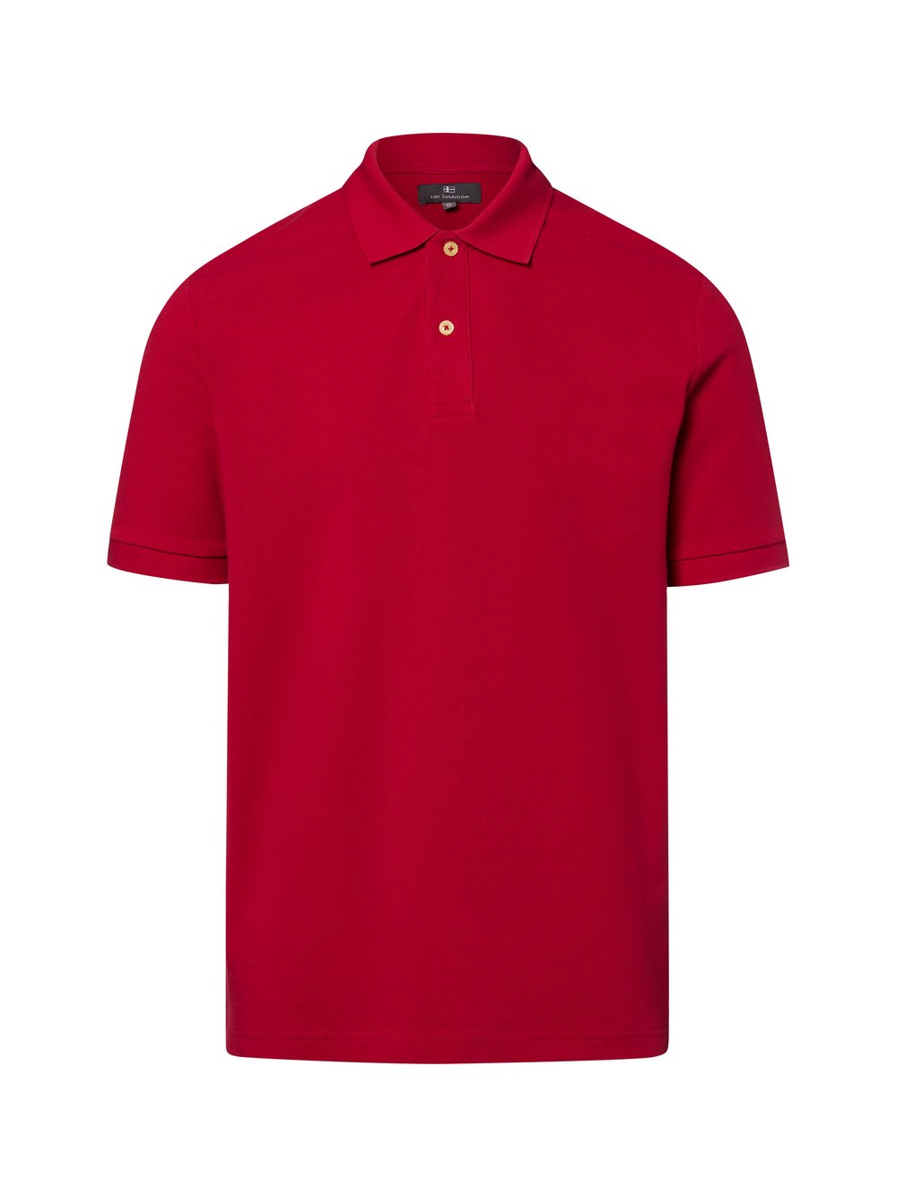 Nils Sundström Poloshirt Herren Baumwolle rot, XXL