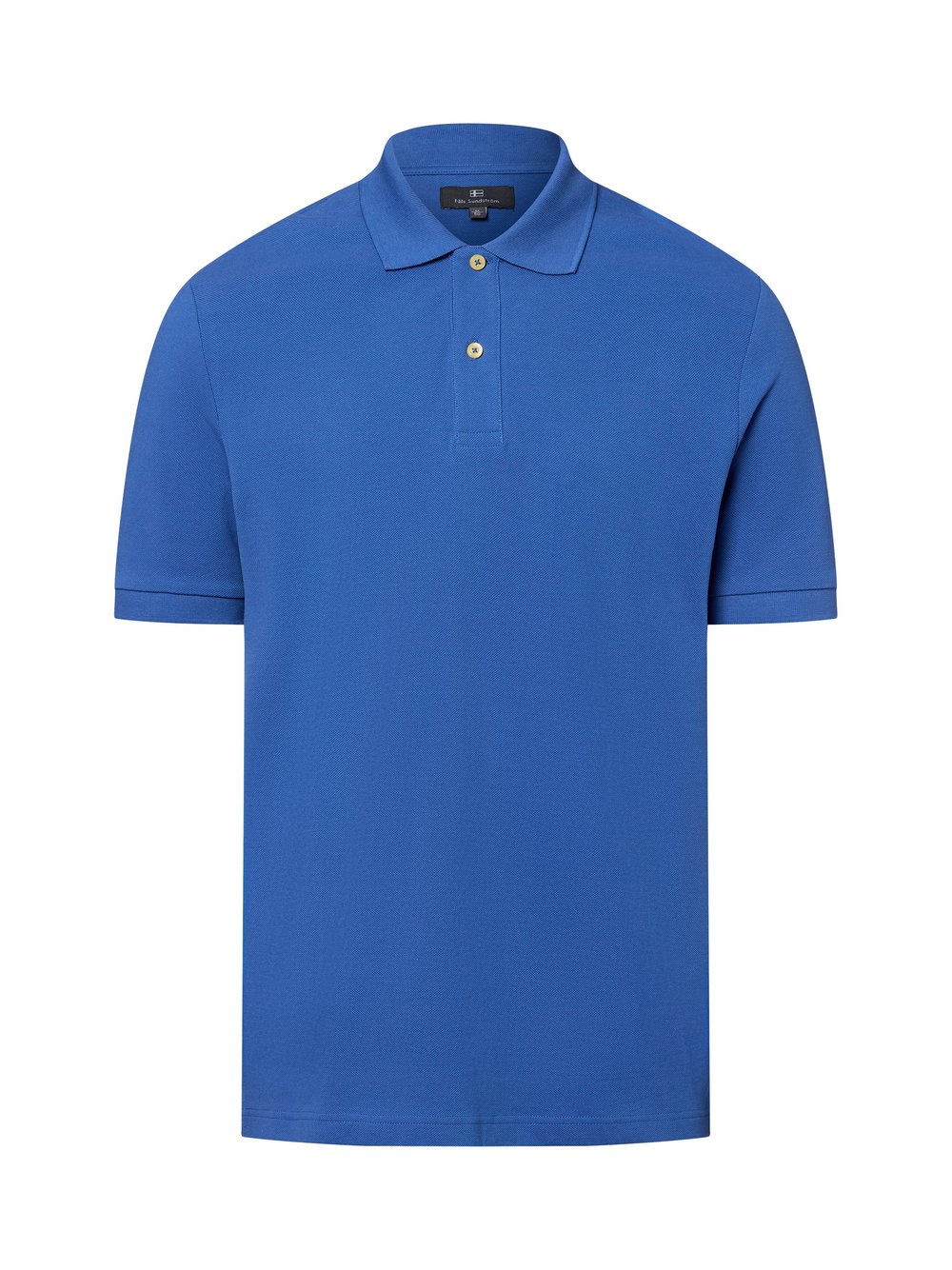 Nils Sundström Poloshirt Herren Baumwolle blau, L