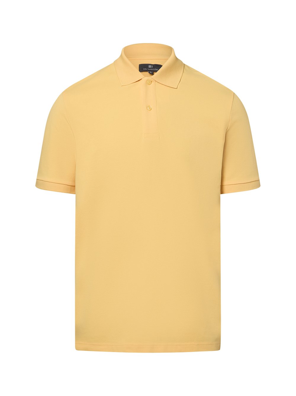Nils Sundström Poloshirt Herren Baumwolle gelb, L