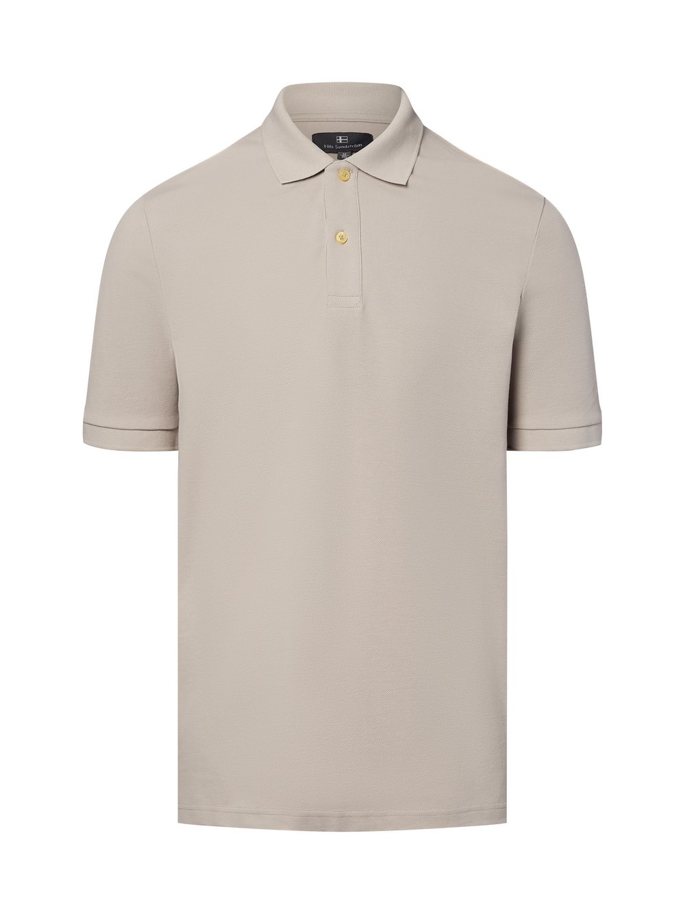 Nils Sundström Poloshirt Herren Baumwolle grau, L