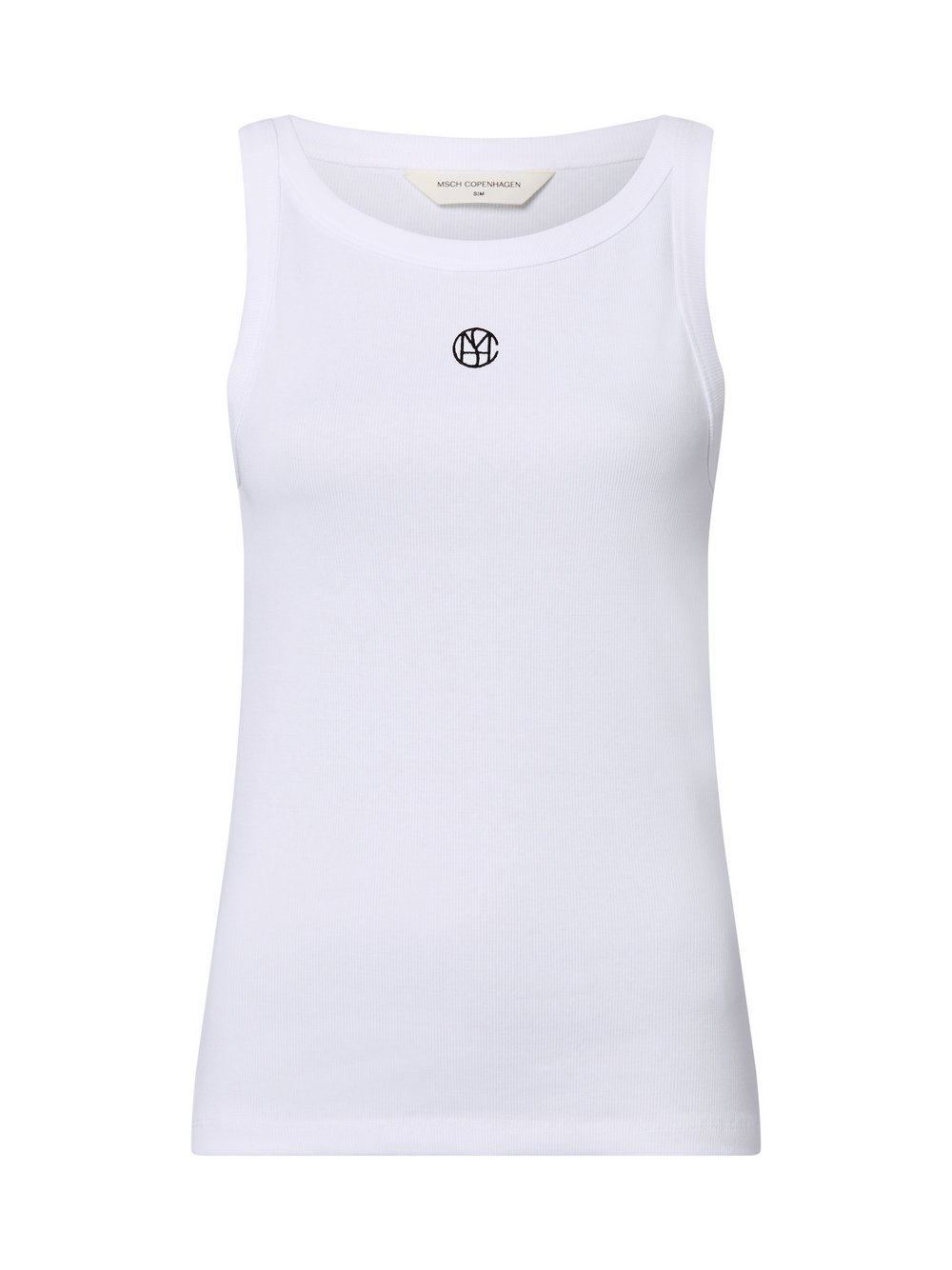 Msch Copenhagen Top Damen Baumwolle weiß, XS/S