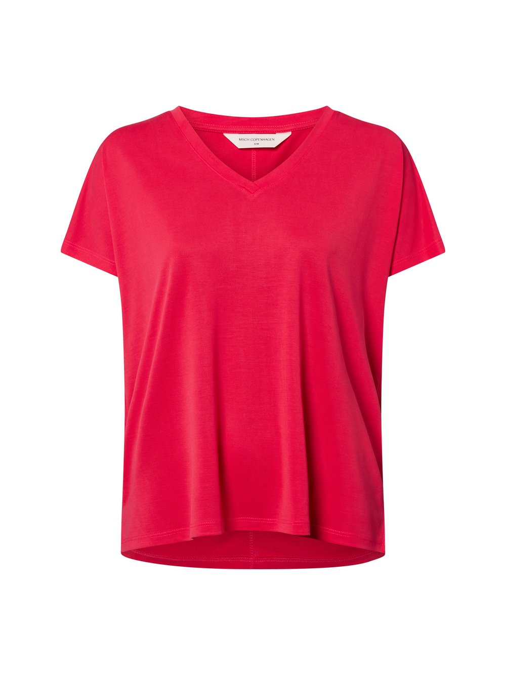 Msch Copenhagen T-Shirt Damen Modal rot, XS/S