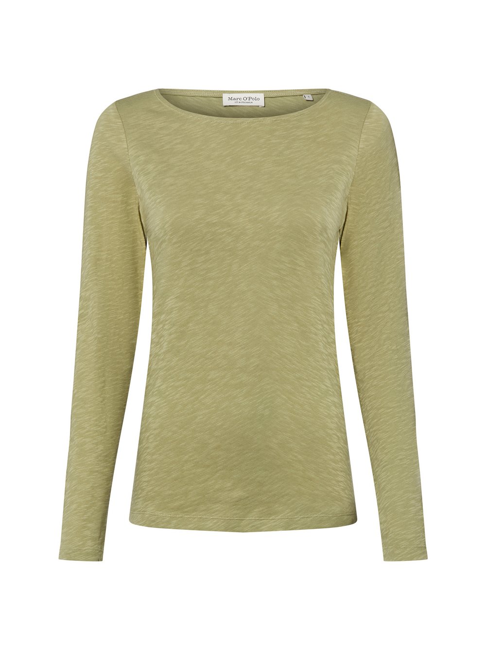 Marc O'Polo Langarmshirt Damen Baumwolle grün, M