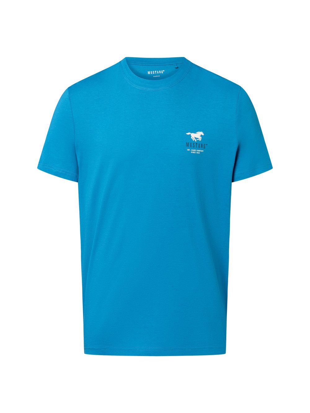 Mustang T-Shirt Herren Baumwolle blau, S