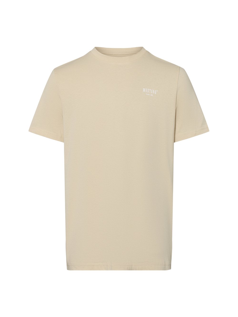Mustang T-Shirt Herren Baumwolle beige, XL