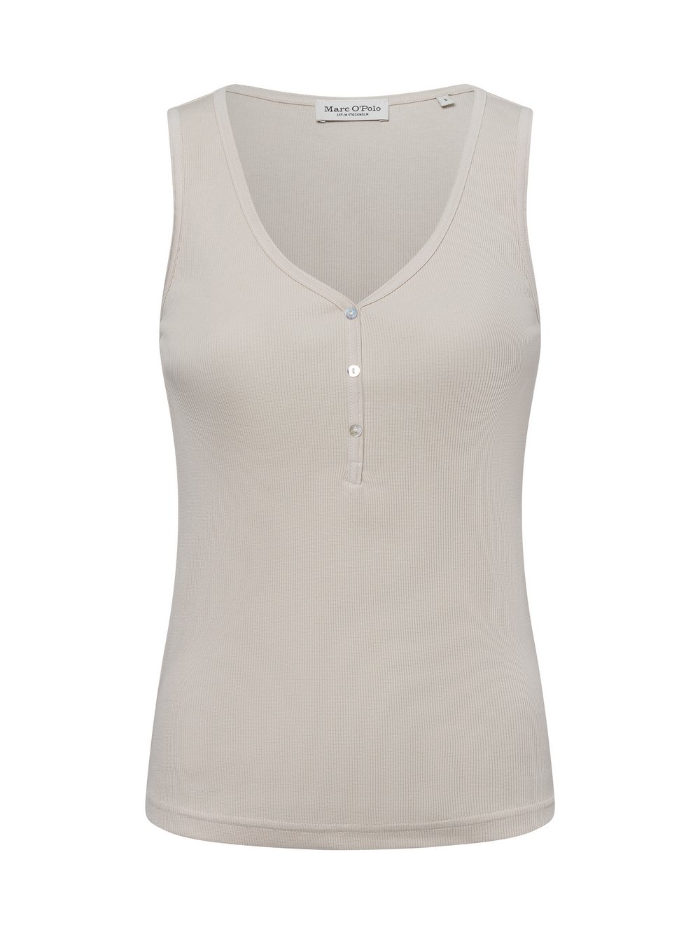 Thumbnail - Marc O'Polo Ripptop Damen Baumwolle beige, XS