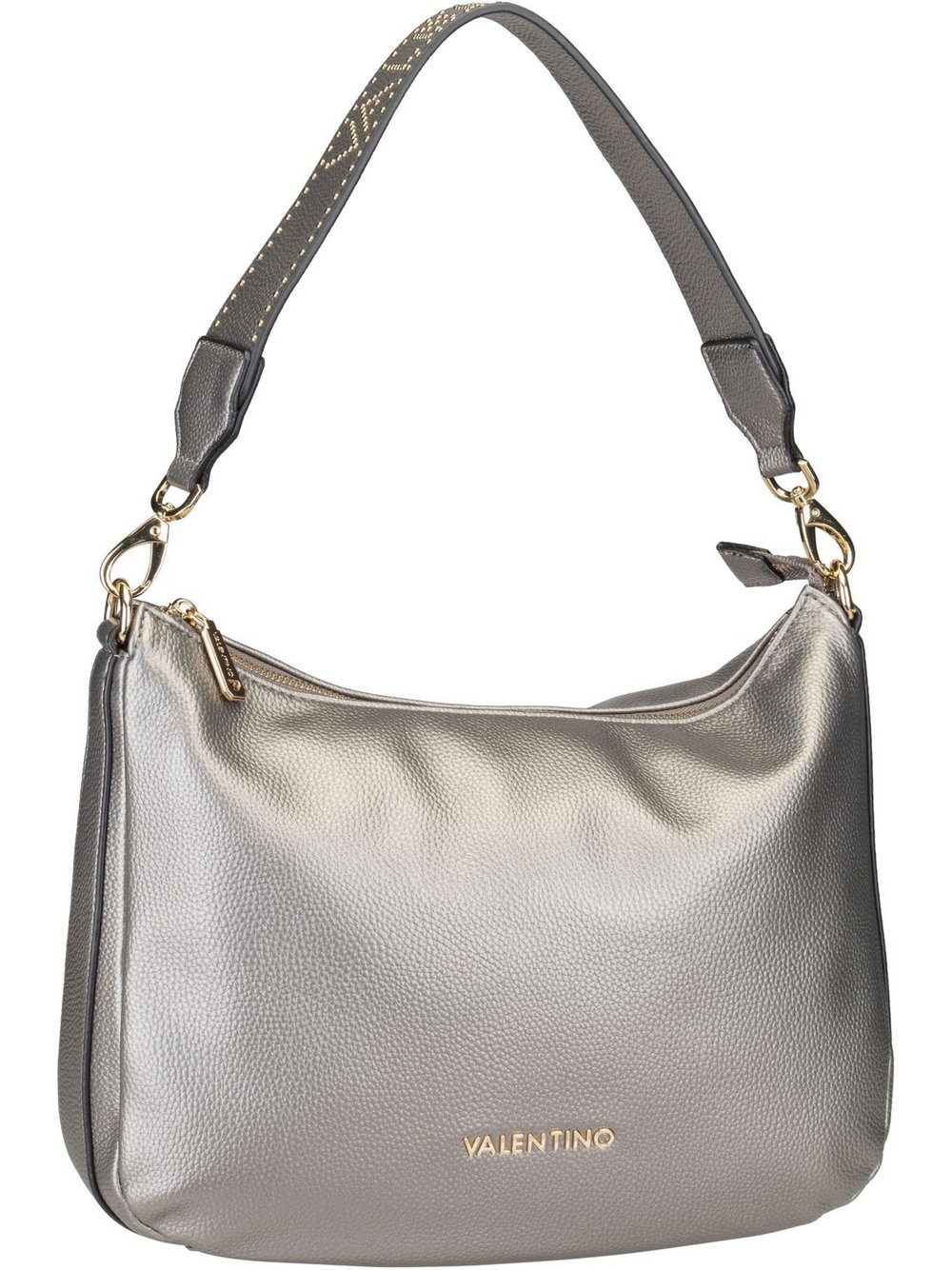 Valentino by Mario Valentino Beuteltasche Damen Kunstleder silber, ONE SIZE