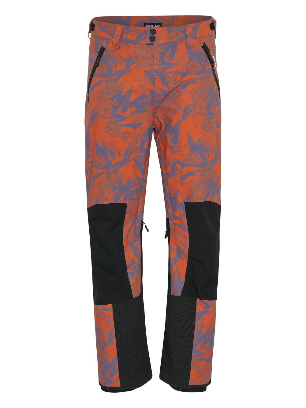 Chiemsee Skihose Herren orange gemustert, 54