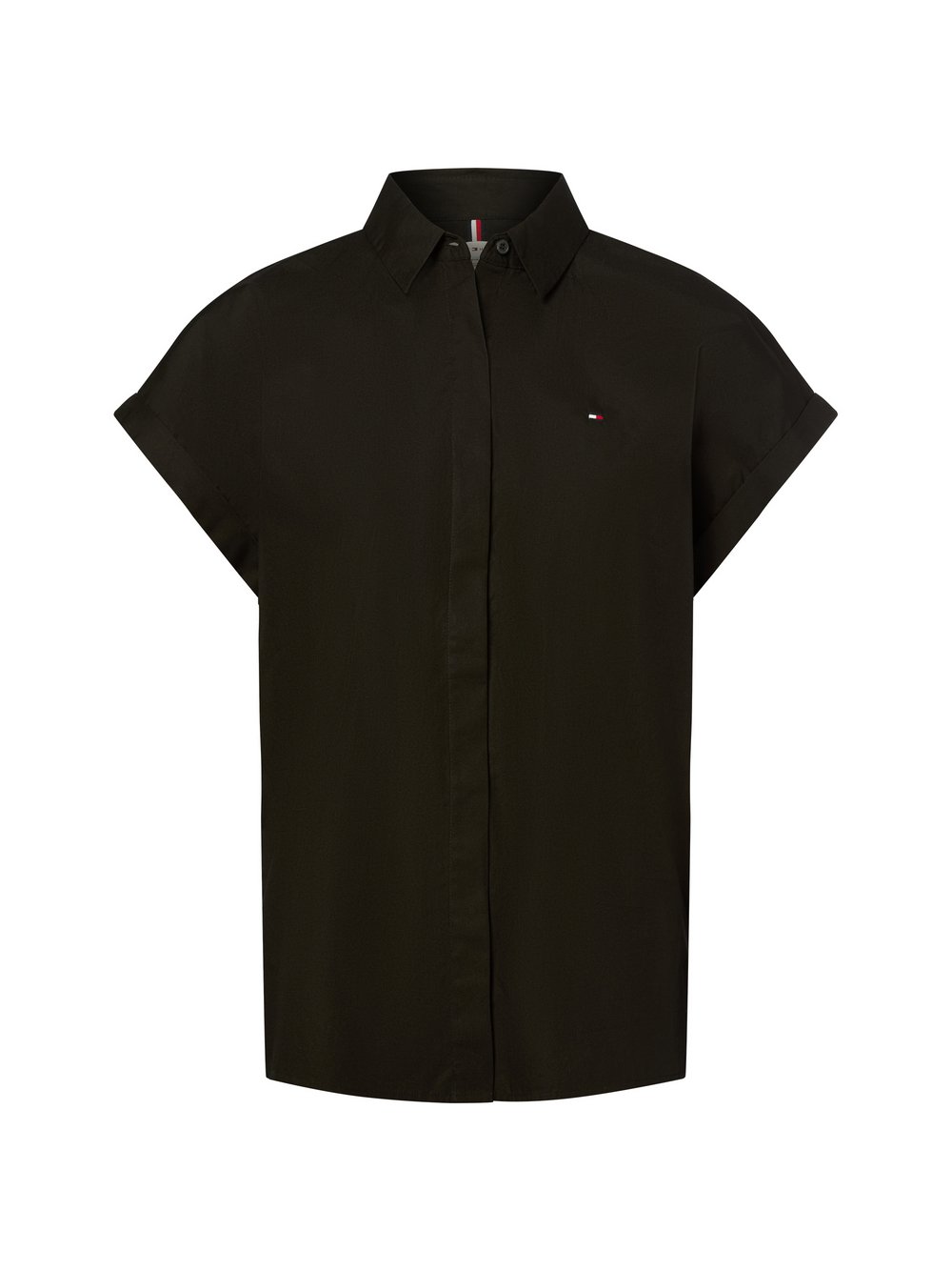 Tommy Hilfiger Bluse Damen Baumwolle schwarz, 44
