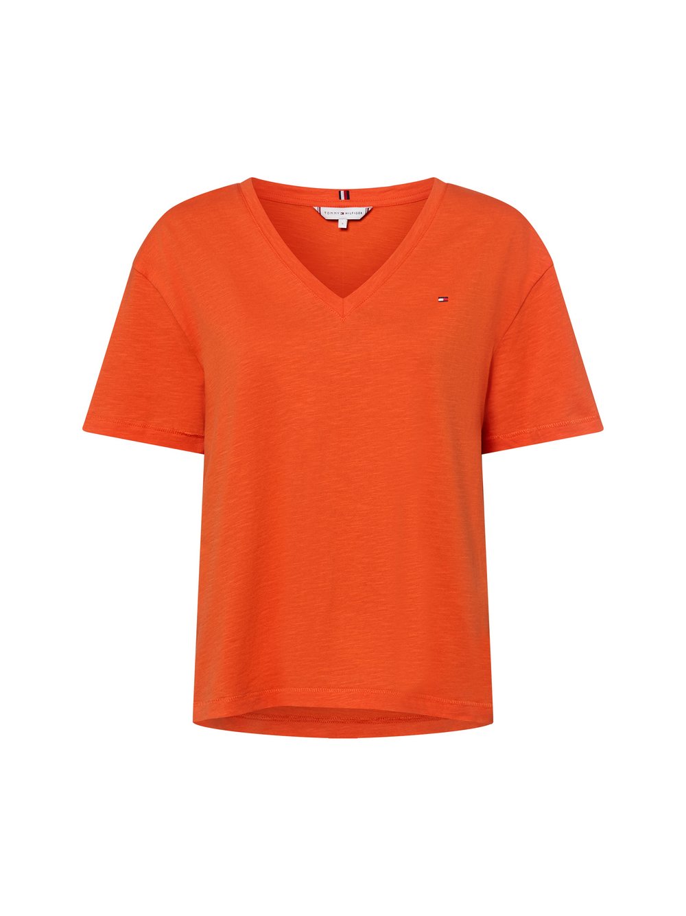 Tommy Hilfiger T-Shirt Damen Baumwolle orange, S
