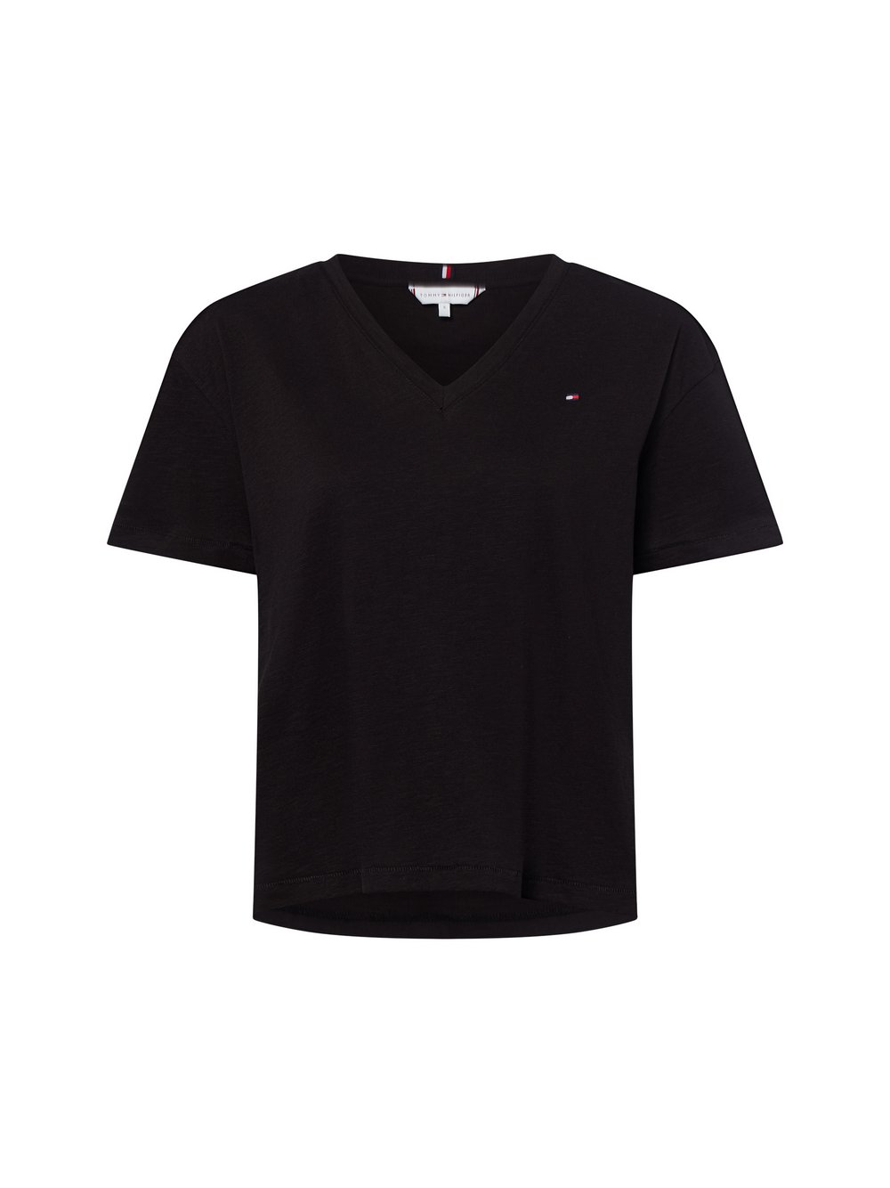 Tommy Hilfiger T-Shirt Damen Baumwolle schwarz, M