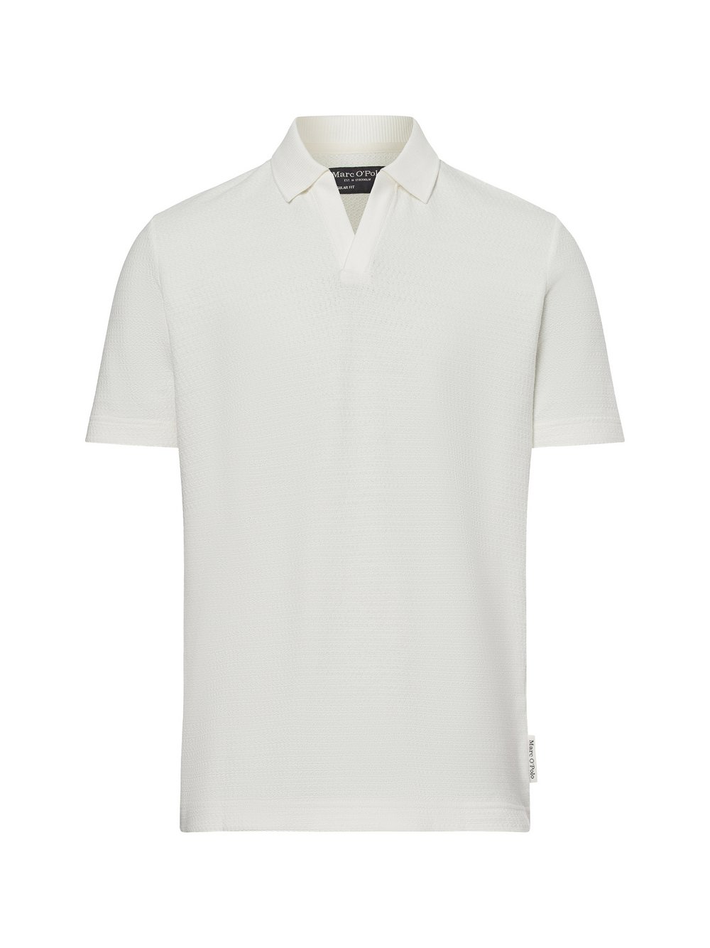 Marc O'Polo Strick-Poloshirt Herren Baumwolle beige, XL