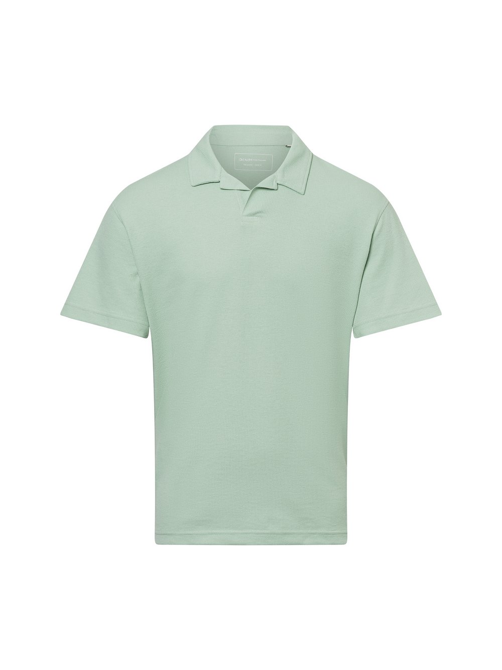 Thumbnail - Tom Tailor Denim Poloshirt Herren Baumwolle grün strukturiert, L