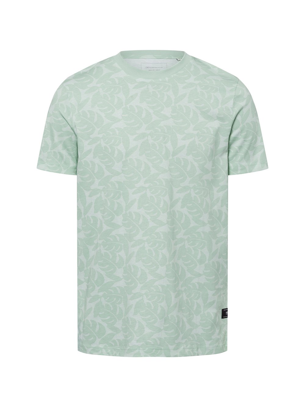 Tom Tailor Denim T-Shirt Herren Baumwolle grün gemustert, XXL