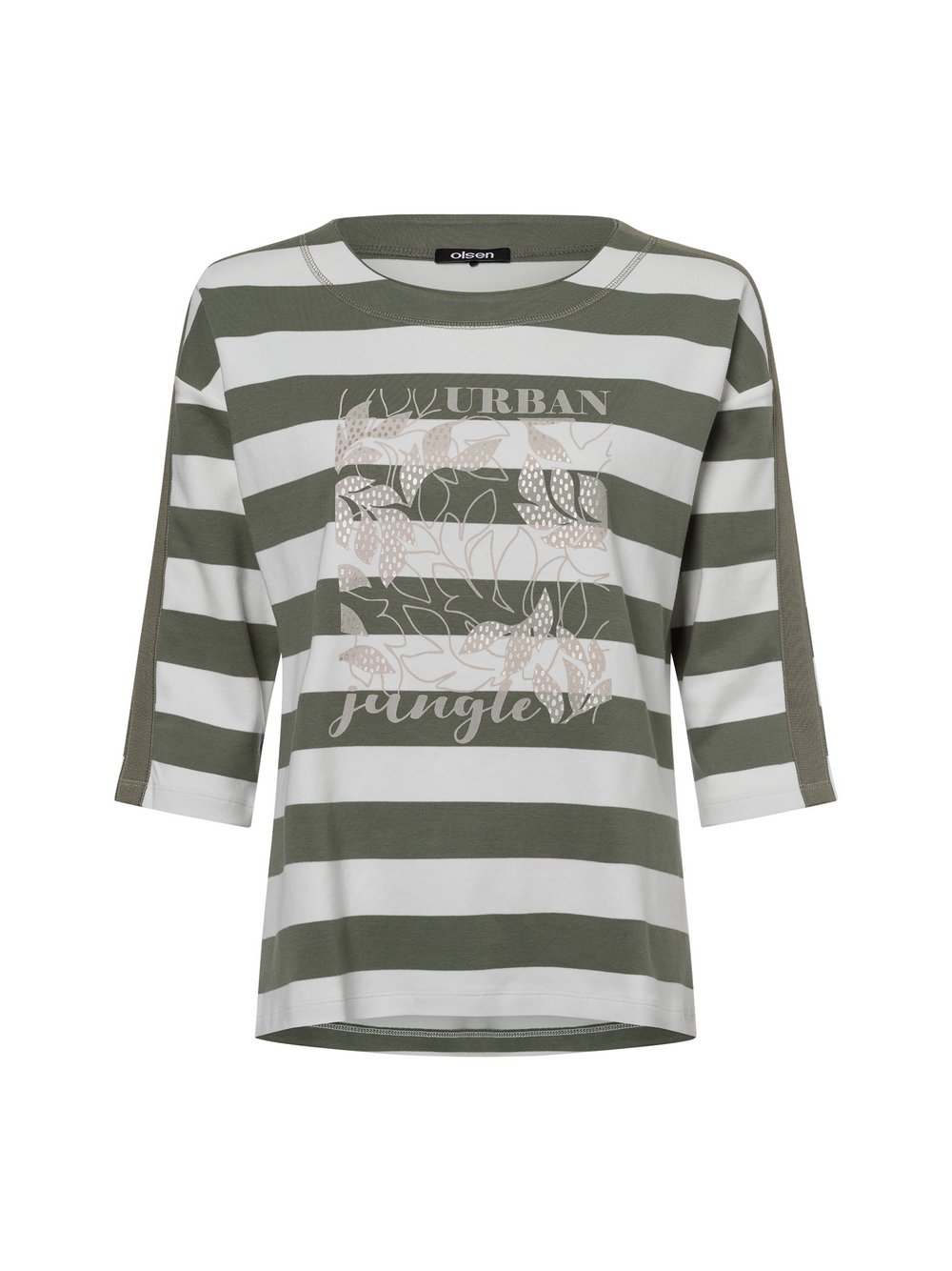 Olsen Sweatshirt Damen Baumwolle mehrfarbig gestreift, 36