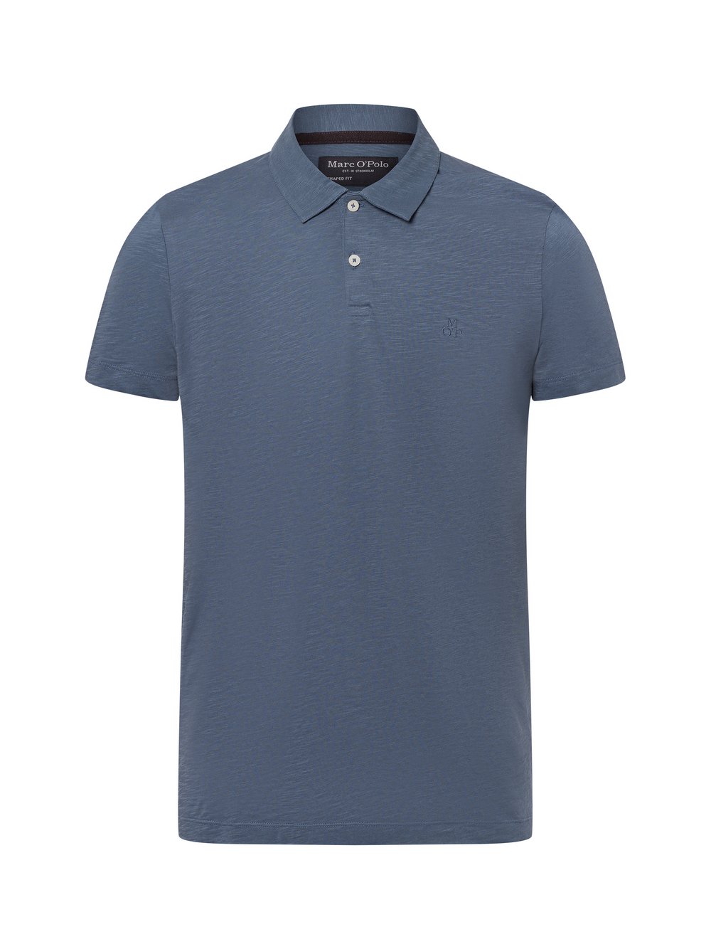 Marc O'Polo Poloshirt Herren Baumwolle blau meliert, M