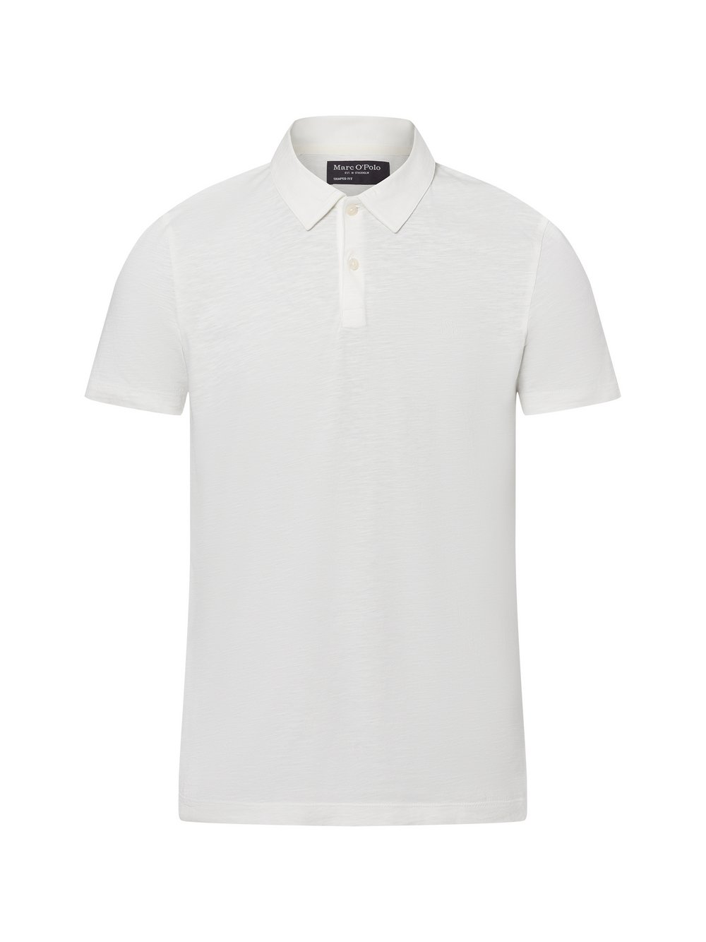 Marc O'Polo Poloshirt Herren Baumwolle weiß meliert, XXL