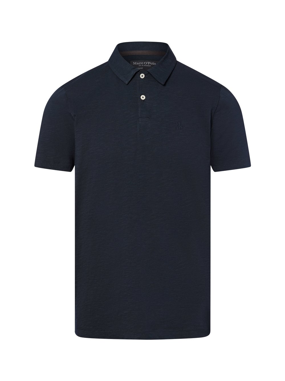 Marc O'Polo Poloshirt Herren Baumwolle blau meliert, XXL