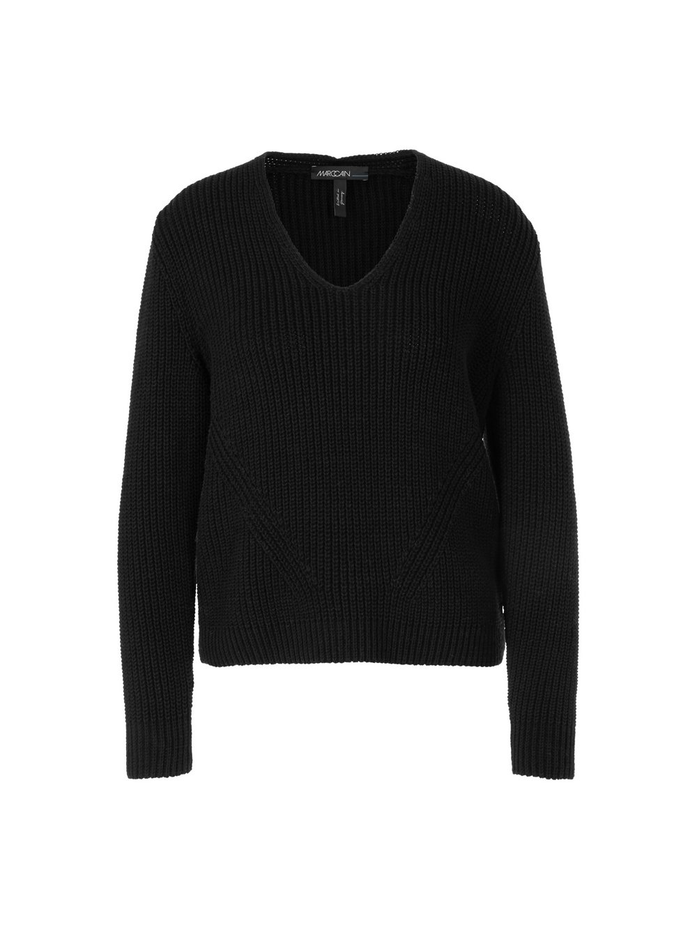 Marc Cain Pullover Damen Baumwolle schwarz strukturiert, 34