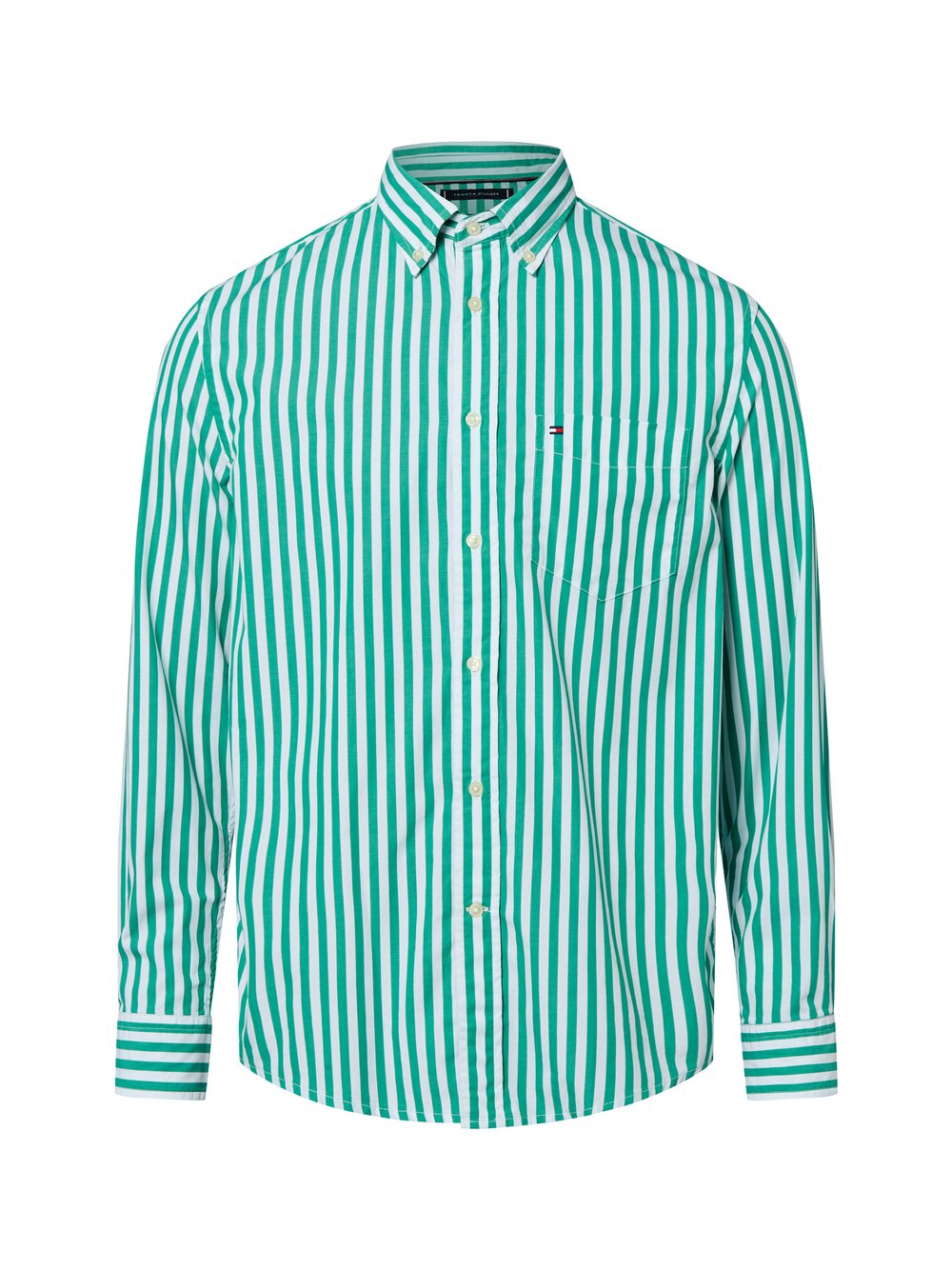 Tommy Hilfiger Hemd Herren Regular Fit Baumwolle mehrfarbig gestreift, L