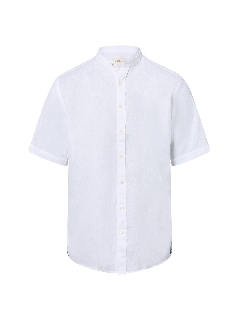 Fynch-Hatton Kurzarmhemd mit Leinen-Anteil Herren Regular Fit weiß, XXXL