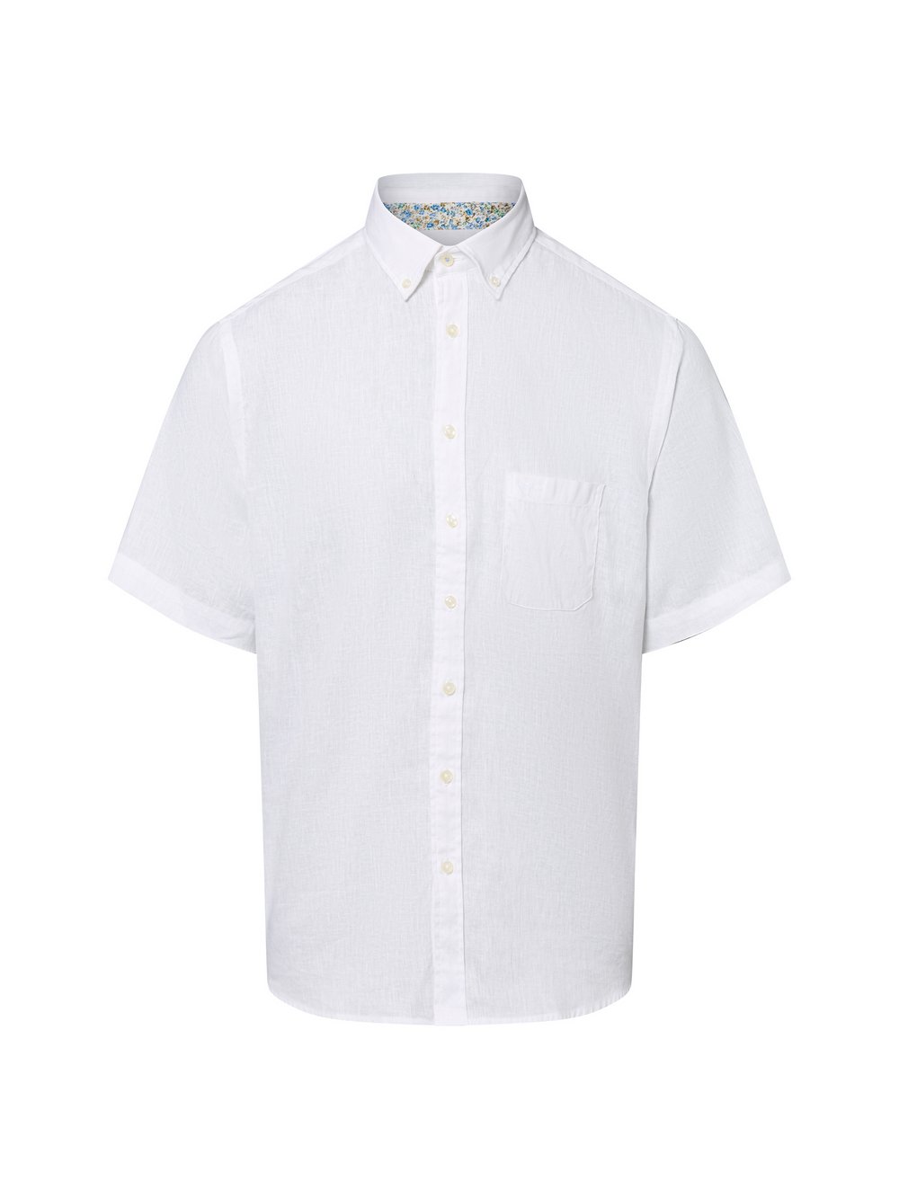 Fynch-Hatton Freizeithemd mit Leinen-Anteil Herren Regular Fit weiß, XL