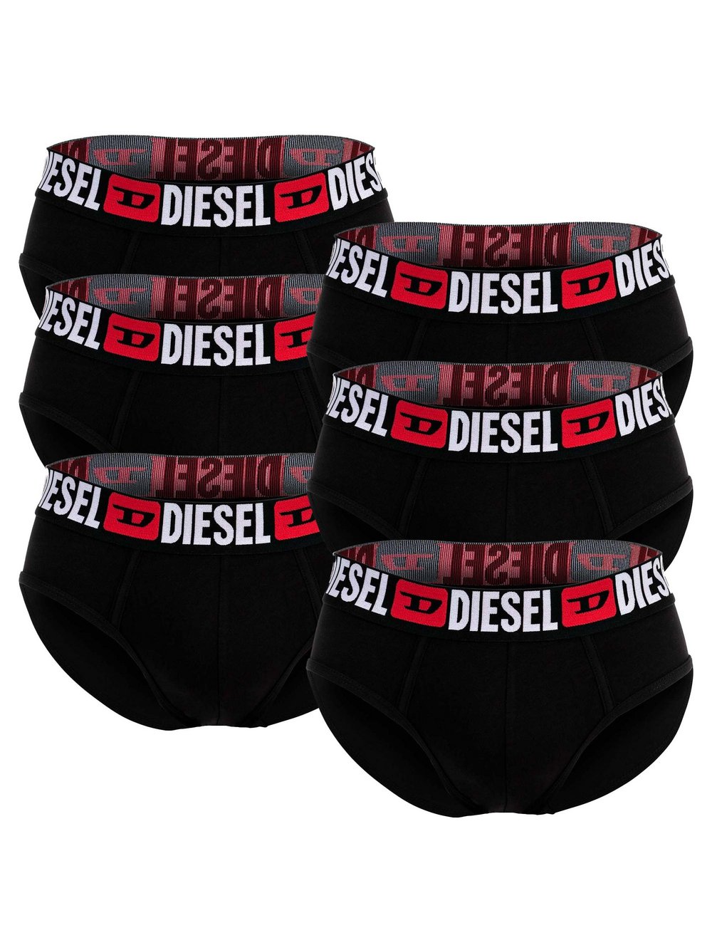 Diesel Slip 6er Pack Herren Baumwolle mehrfarbig, XL