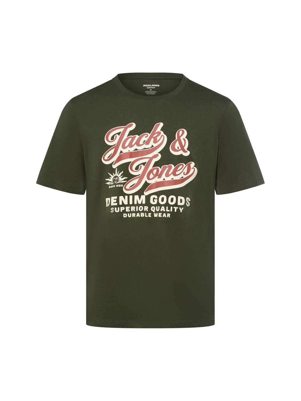Jack & Jones T-Shirt Herren Baumwolle grün bedruckt, XXL