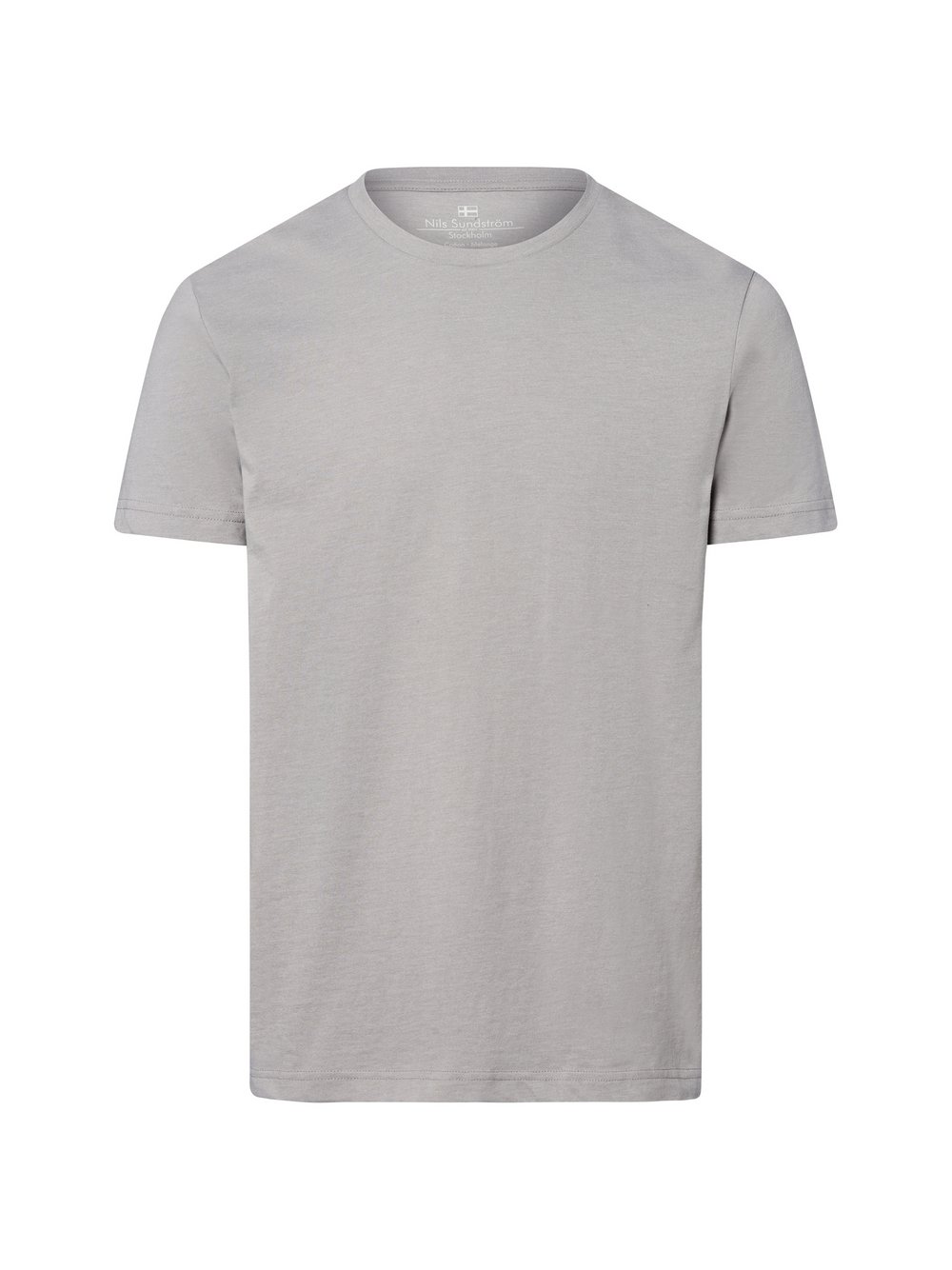 Nils Sundström T-Shirt Herren Baumwolle grau meliert, S