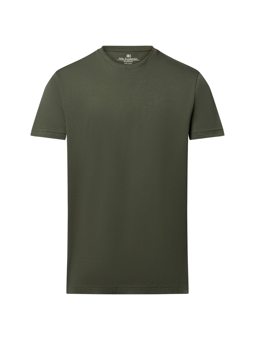 Nils Sundström T-Shirt Herren Baumwolle grün, L