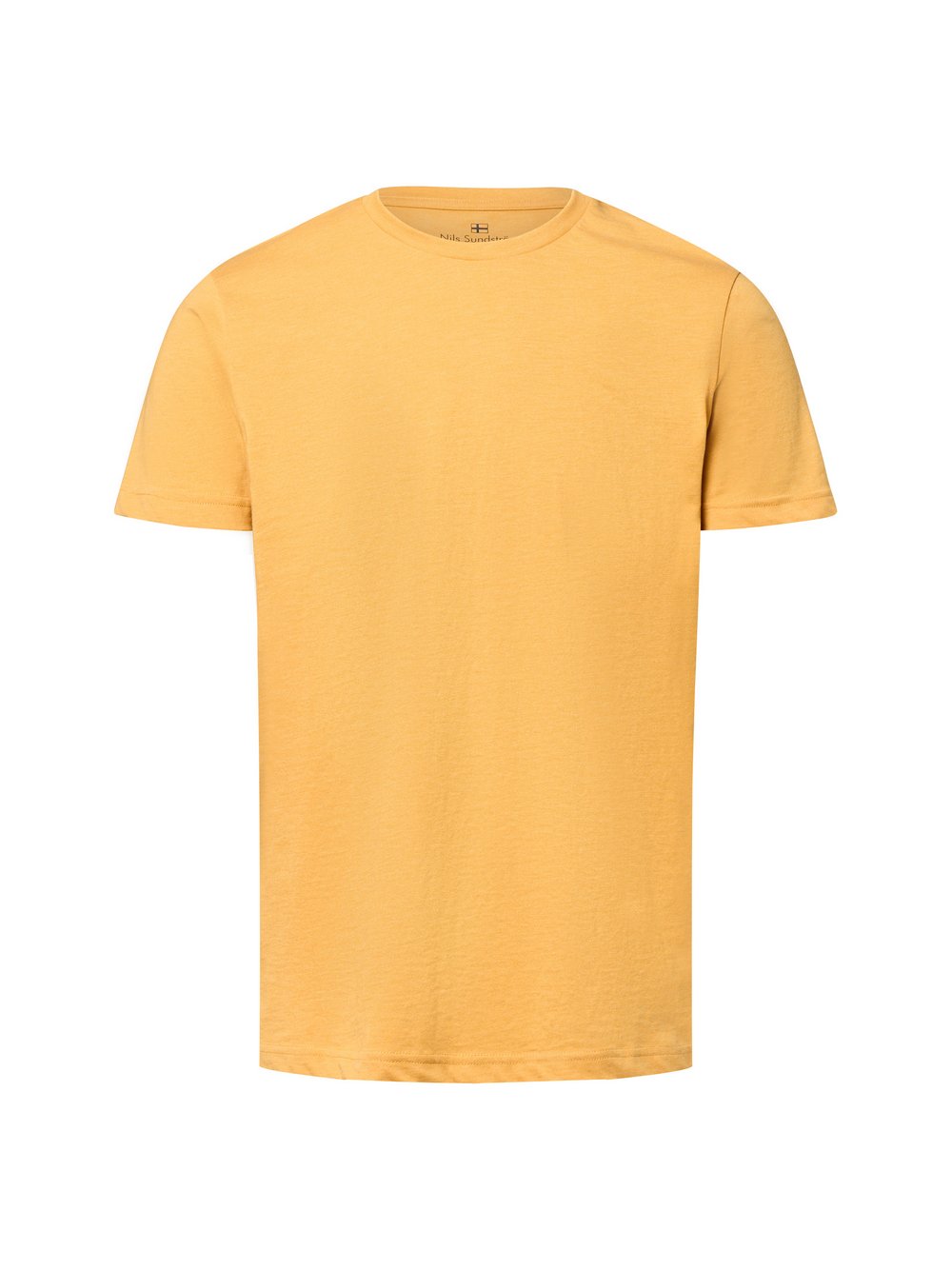 Nils Sundström T-Shirt Herren Baumwolle gelb meliert, XL