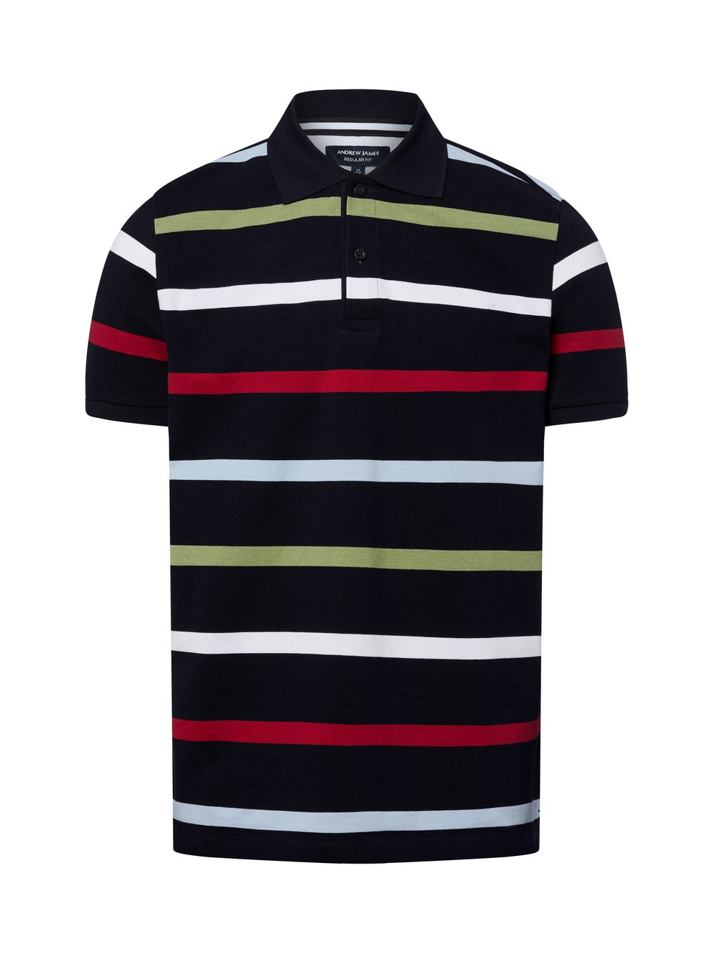 Andrew James Poloshirt Herren Baumwolle mehrfarbig gestreift, XXXL