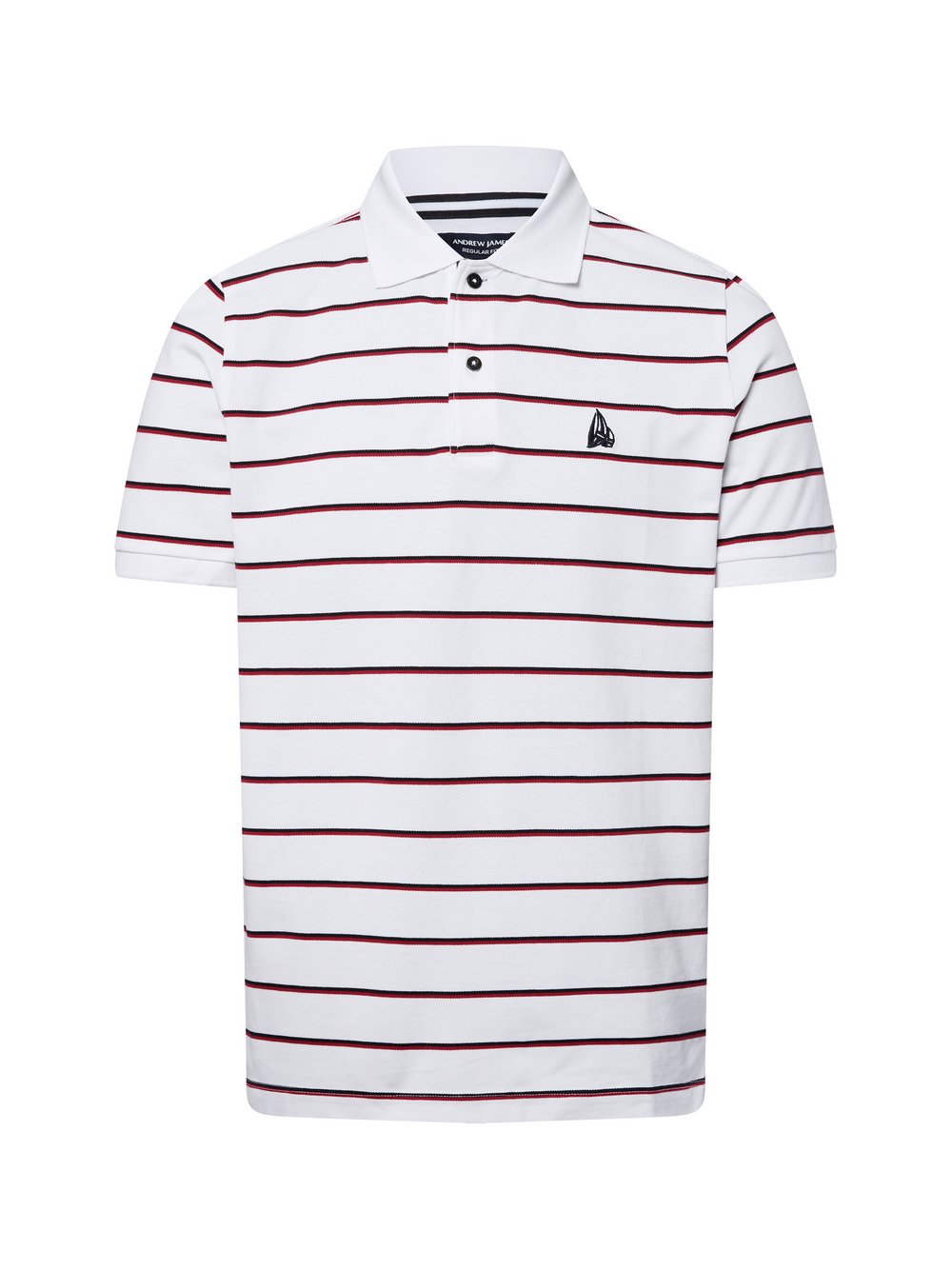 Andrew James Poloshirt Herren Baumwolle mehrfarbig gestreift, S