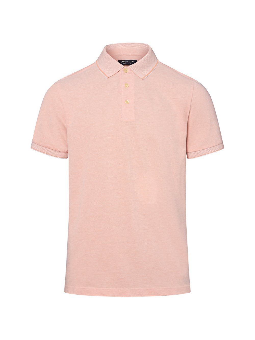 Andrew James Poloshirt Herren Baumwolle orange meliert, M