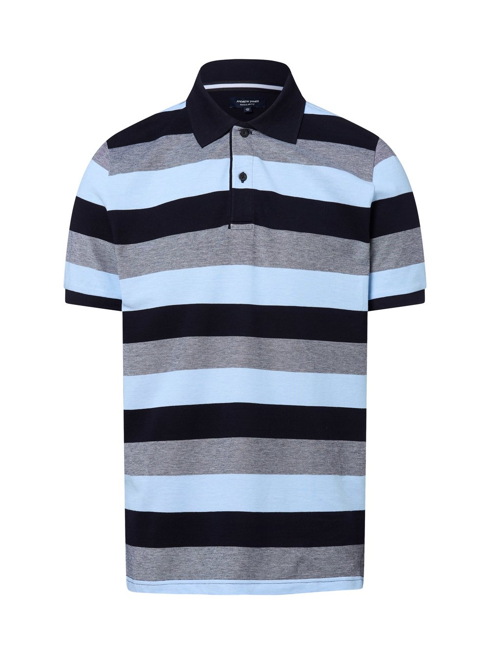 Andrew James Poloshirt Herren Baumwolle mehrfarbig gestreift, S