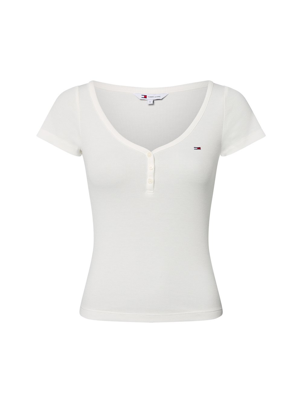 Tommy Jeans T-Shirt Damen Baumwolle weiß gestreift, M