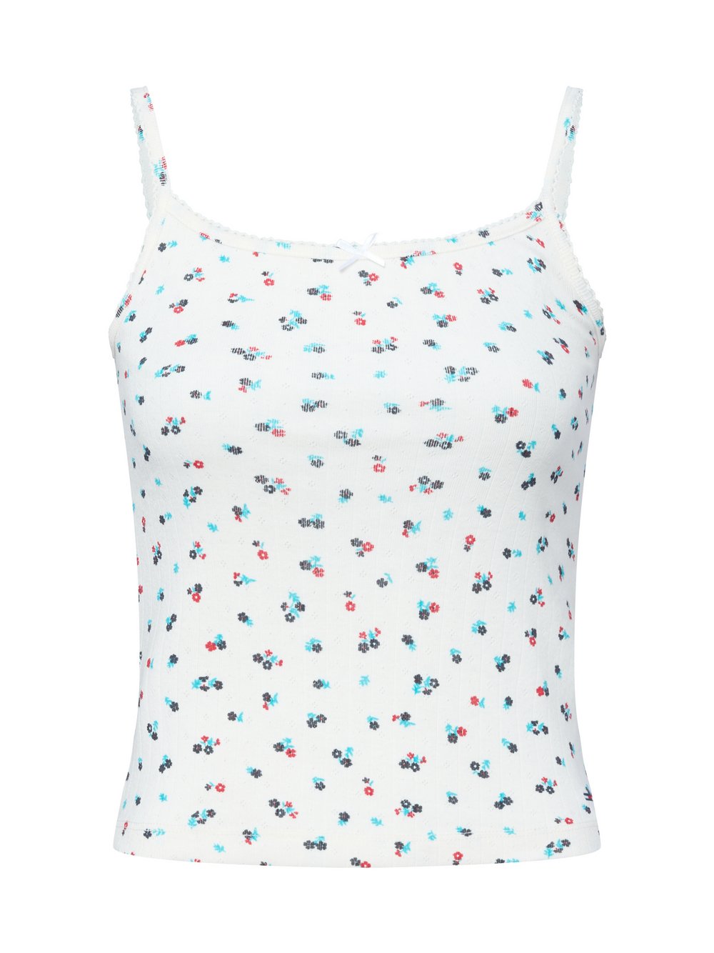 Tommy Jeans Top Damen Baumwolle mehrfarbig gemustert, L