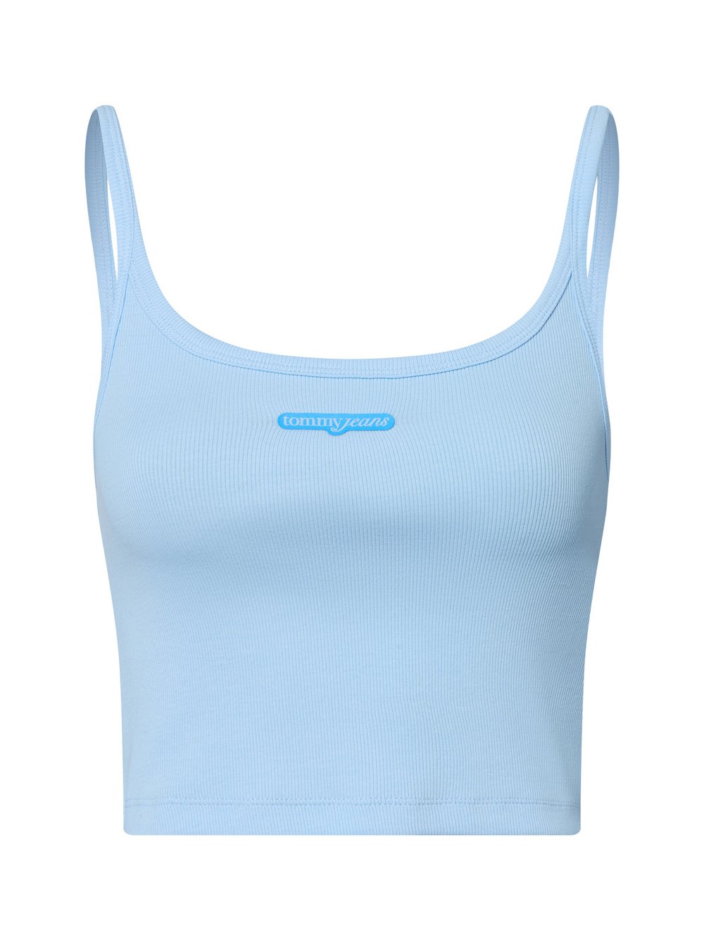 Tommy Jeans Crop Top Damen Baumwolle blau, L