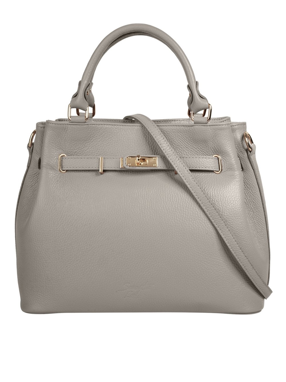 Thumbnail - Samantha Look Handtasche Damen Leder grau, ONE SIZE