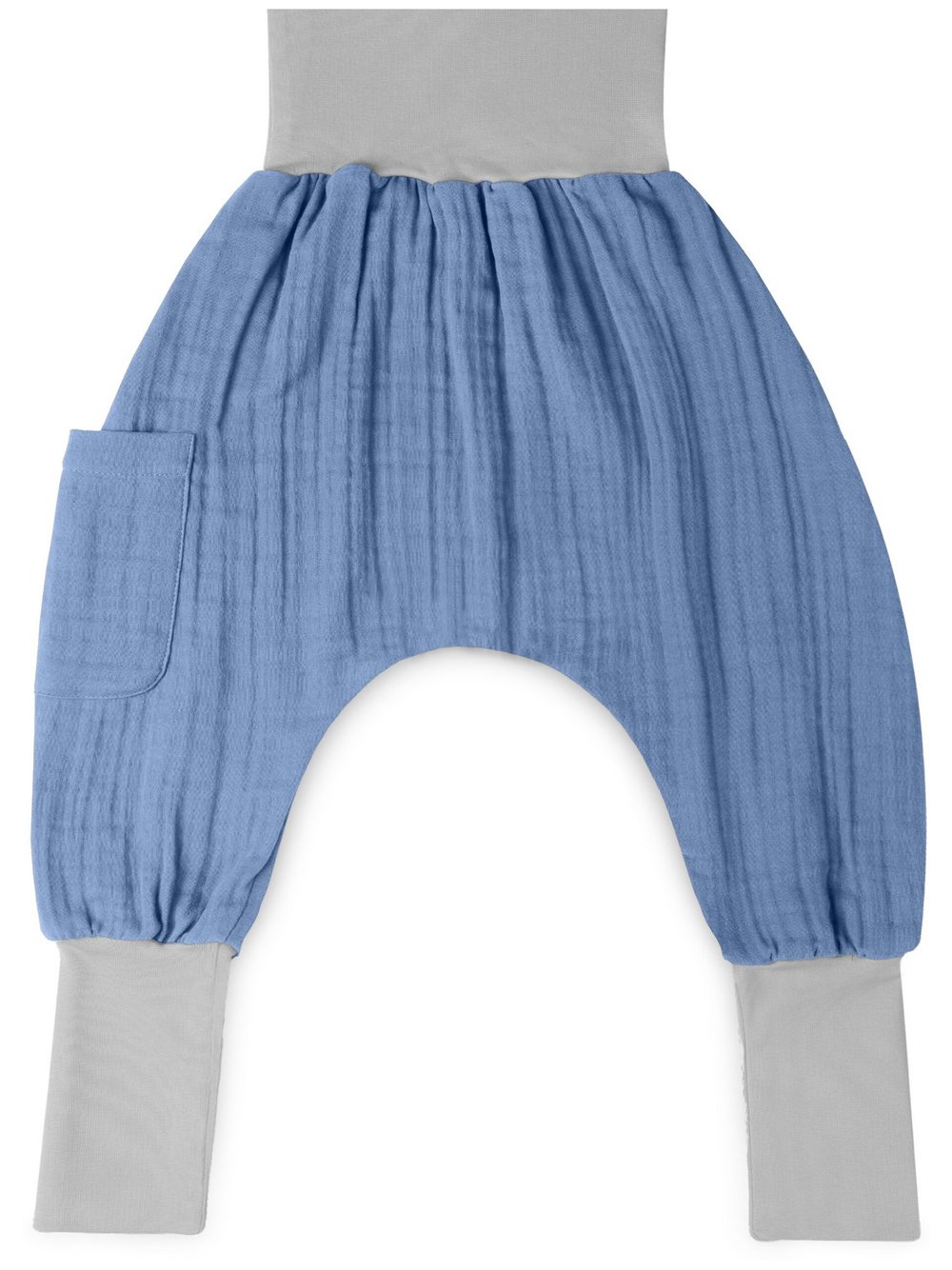 Mababu Hose Jungen Baumwolle blau, 86