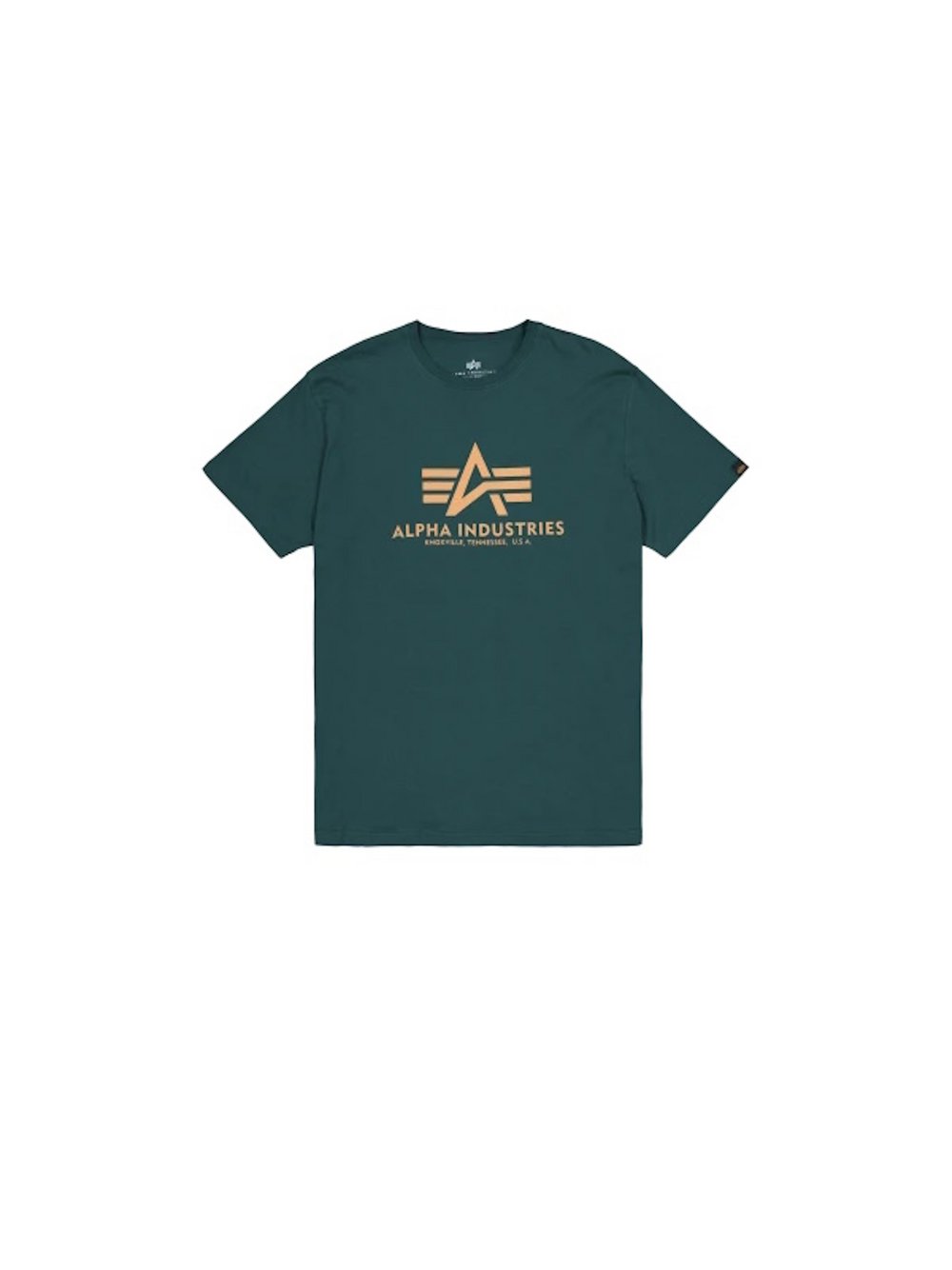 Alpha Industries T-Shirt Herren Baumwolle grün bedruckt, L