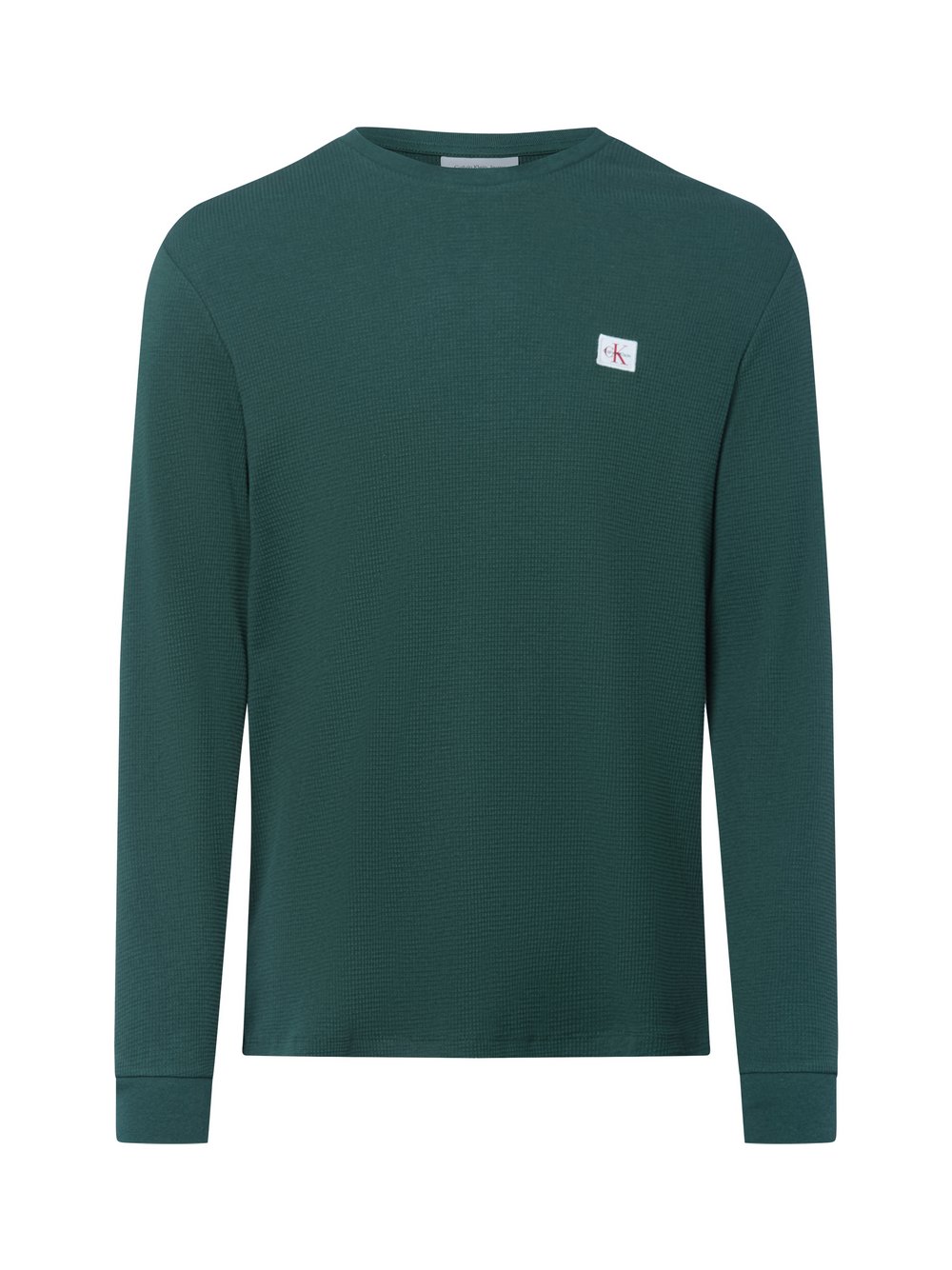 Thumbnail - Calvin Klein Jeans Langarmshirt Herren Baumwolle grün, L