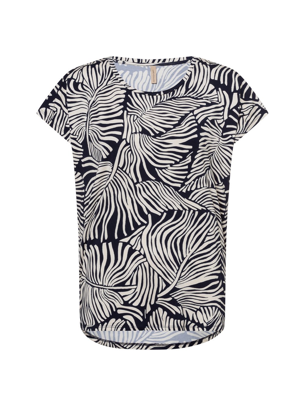 soyaconcept® T-Shirt Damen Lyocell mehrfarbig gemustert, L