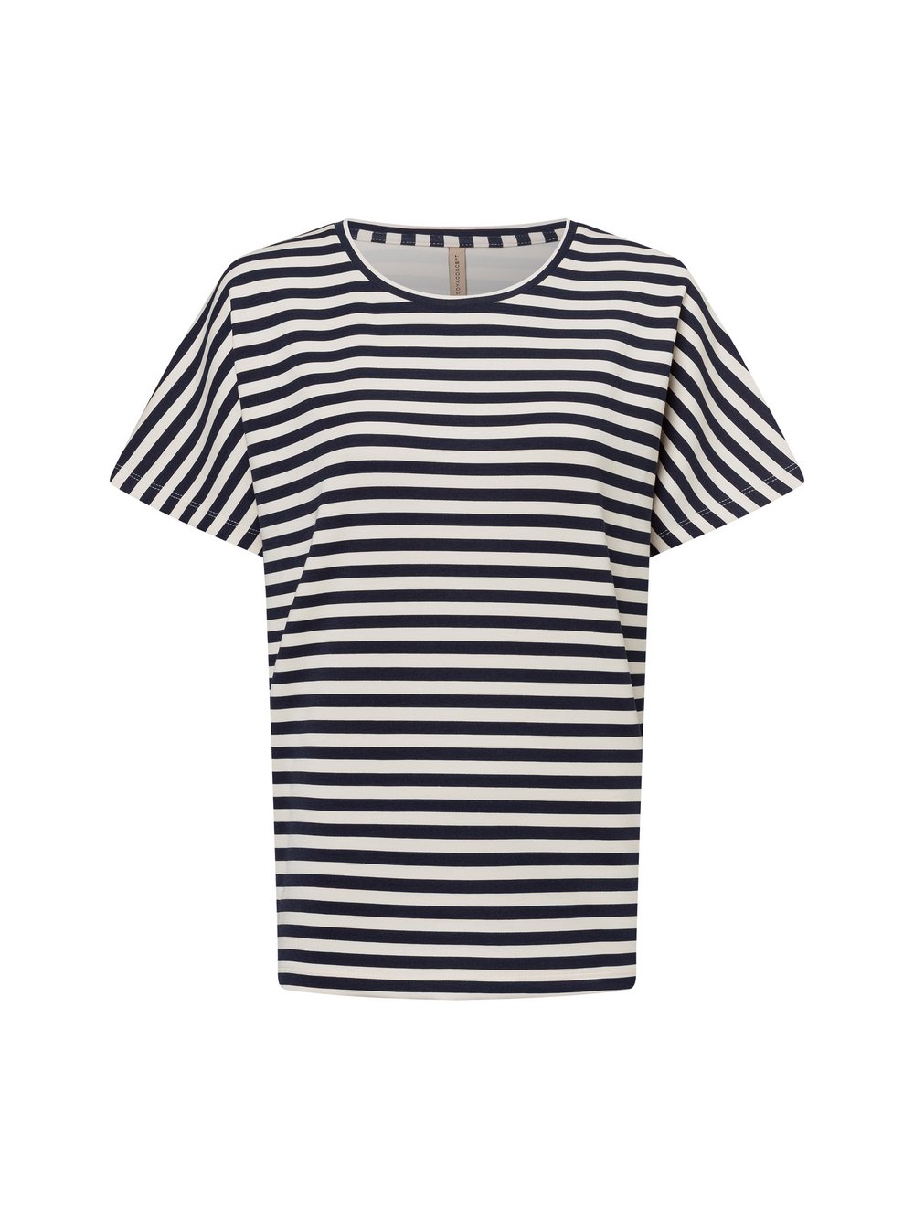 soyaconcept® Kurzsarm-Sweatshirt Damen Modal mehrfarbig gestreift, S